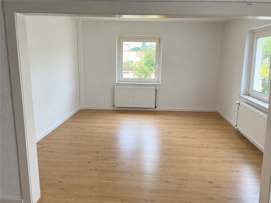 Wohnzimmer Doppelhaush�lfte Zwethau