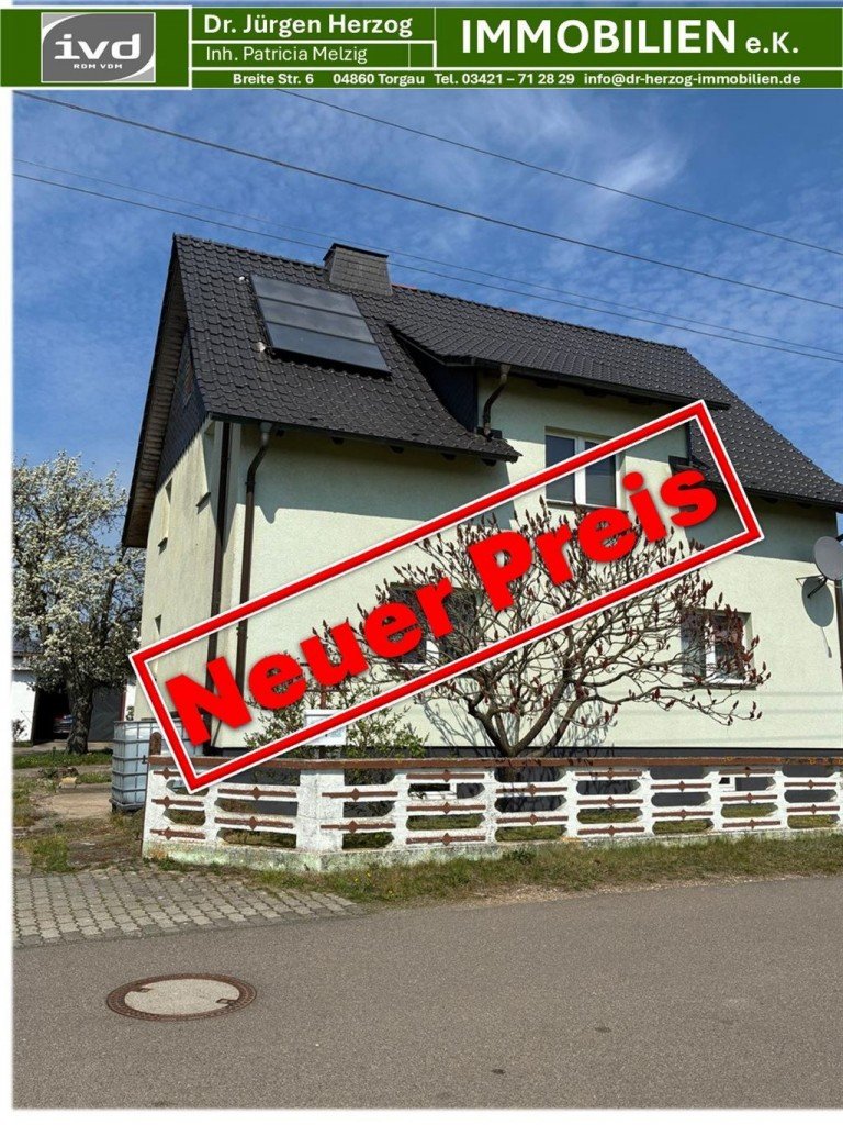 Neuer Preis Mockrehna OT Klitzschen Einfamilienhaus Ruhig gelegenes, freistehendes Einfamilienhaus mit gro�em Garten