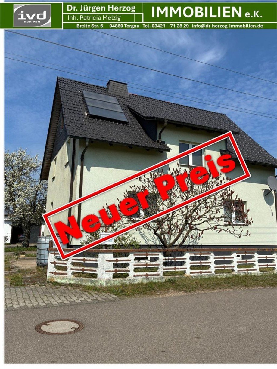 Neuer Preis Einfamilienhaus Mockrehna OT Klitzschen