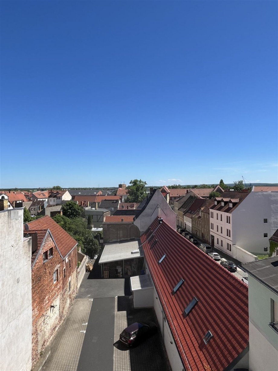 Ausblick - Loggia Dachgeschosswohnung Torgau