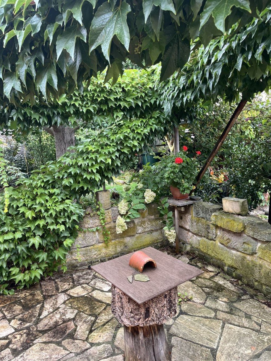 Sitzbereich Garten Doppelhaush�lfte Zwethau