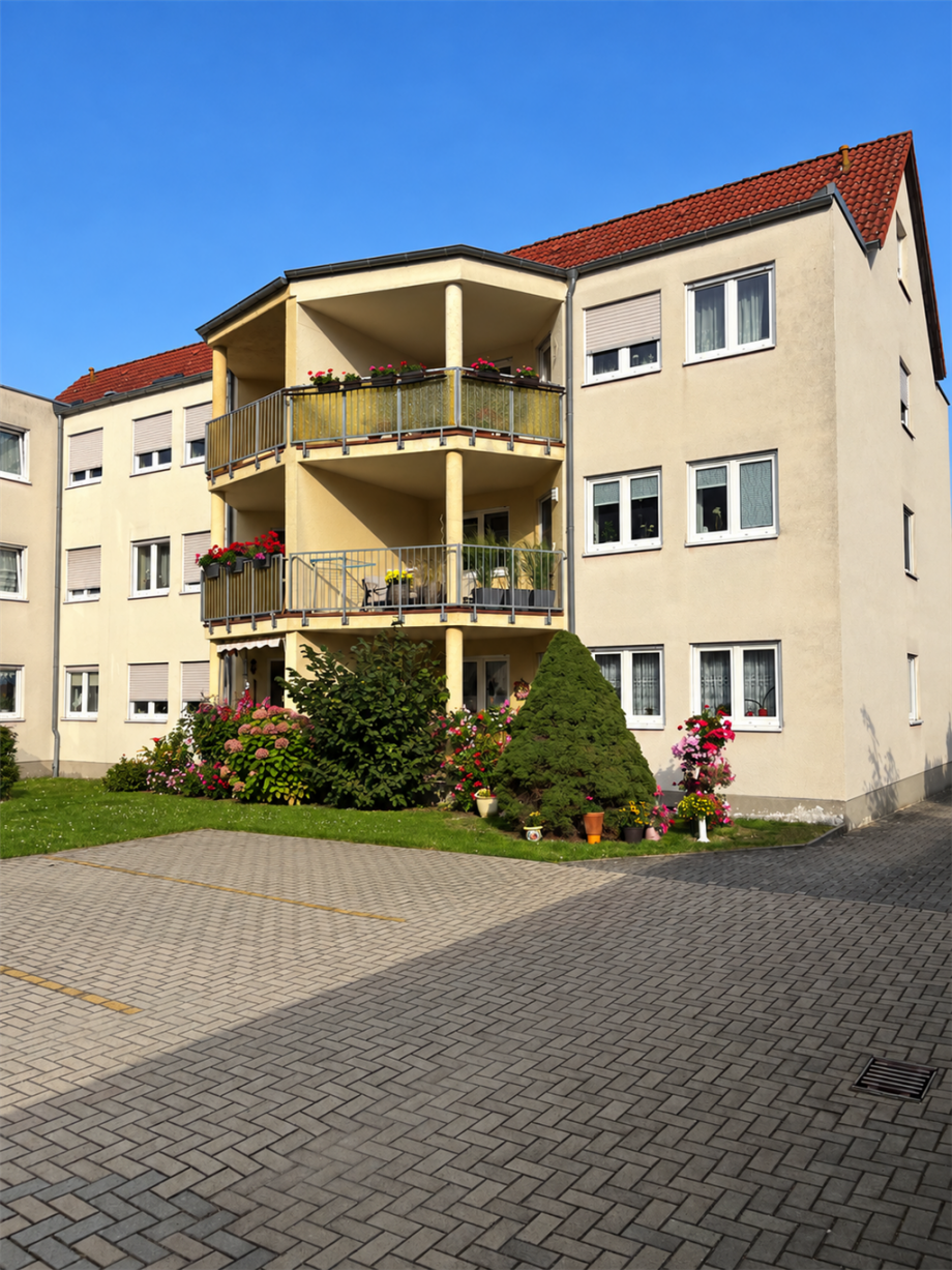 Hofansicht Dachgeschosswohnung Torgau