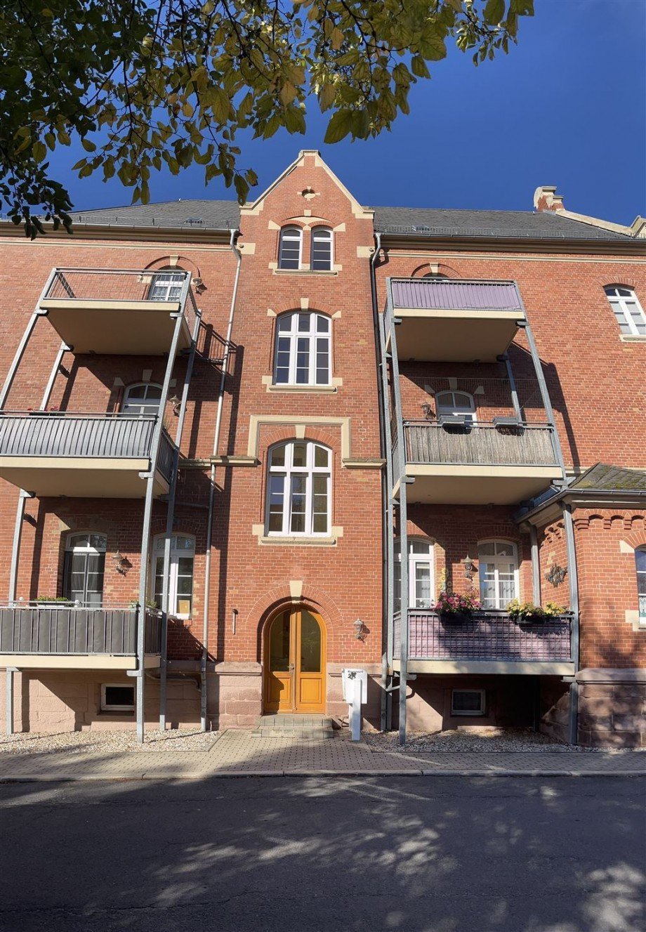 Au�enansicht / Eingangsbereich Etagenwohnung Torgau