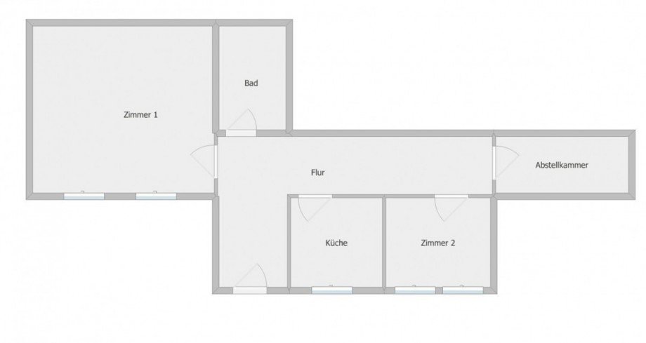 Grundrissskizze Dachgeschosswohnung Torgau