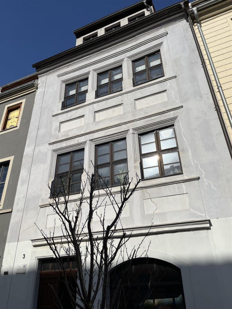 Hausansicht schr�g Torgau Maisonettewohnung 4-Raum-Maisonette-Wohnung mit historischem Flair
