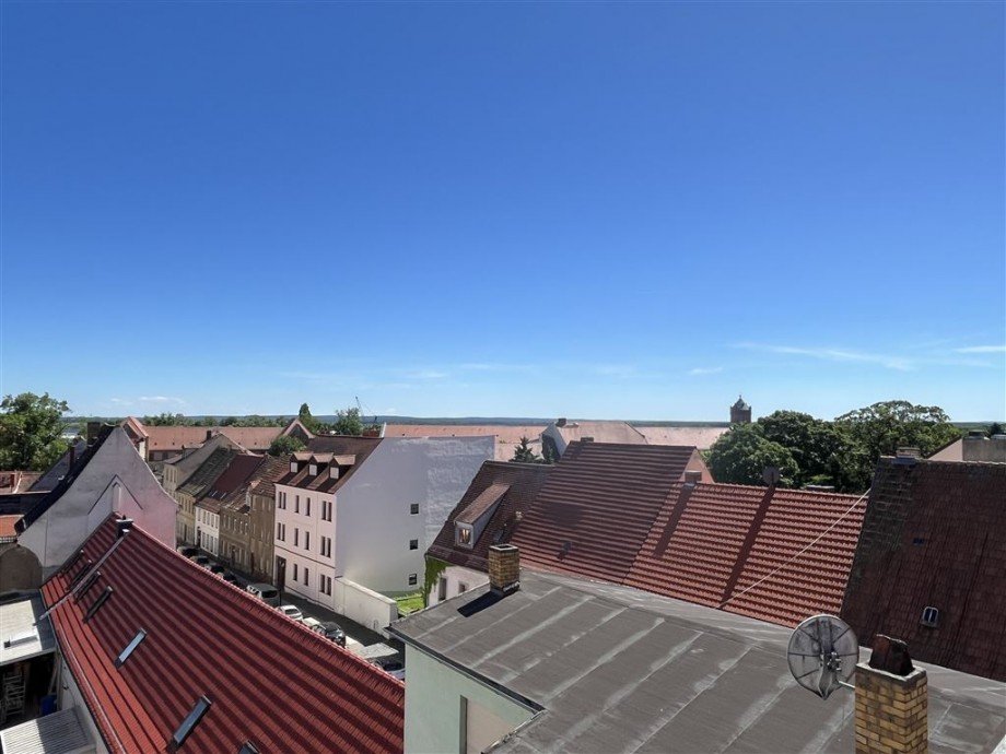 Ausblick - Loggia Dachgeschosswohnung Torgau