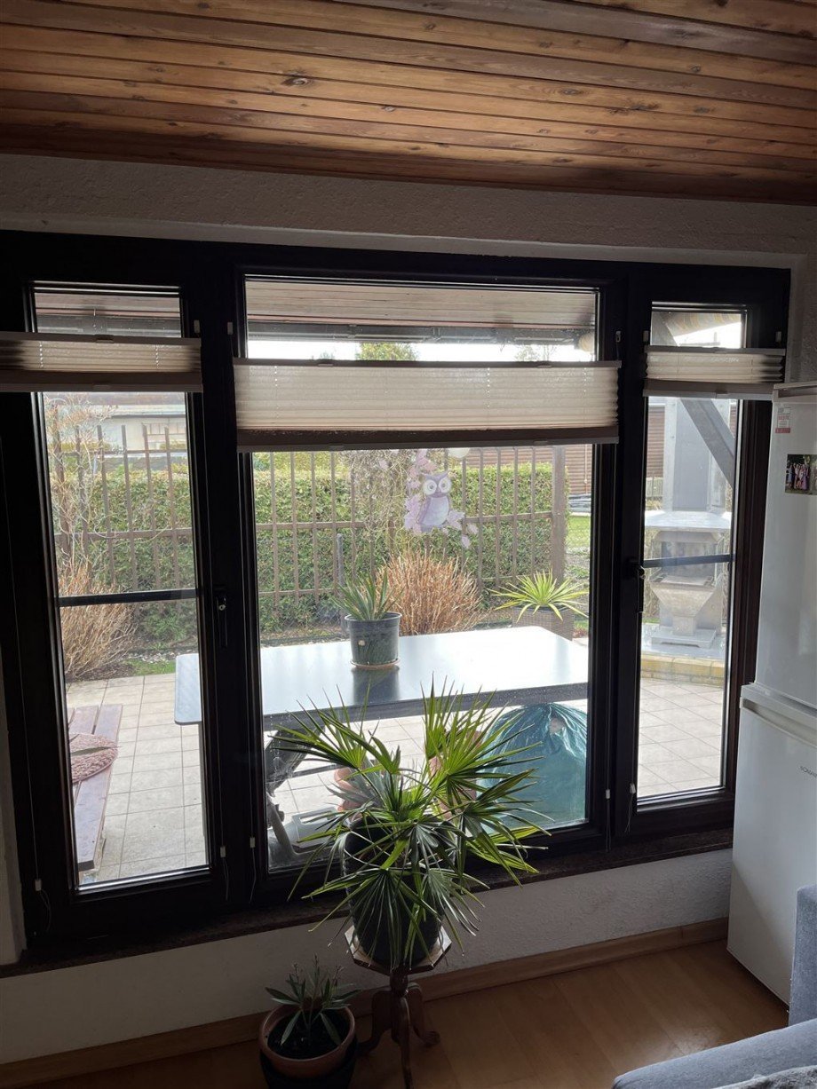 Panoramafenster im Wohnbereich vom Bungalow Freizeitgrundst�ck Torgau