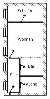 Grundriss Etagenwohnung Torgau