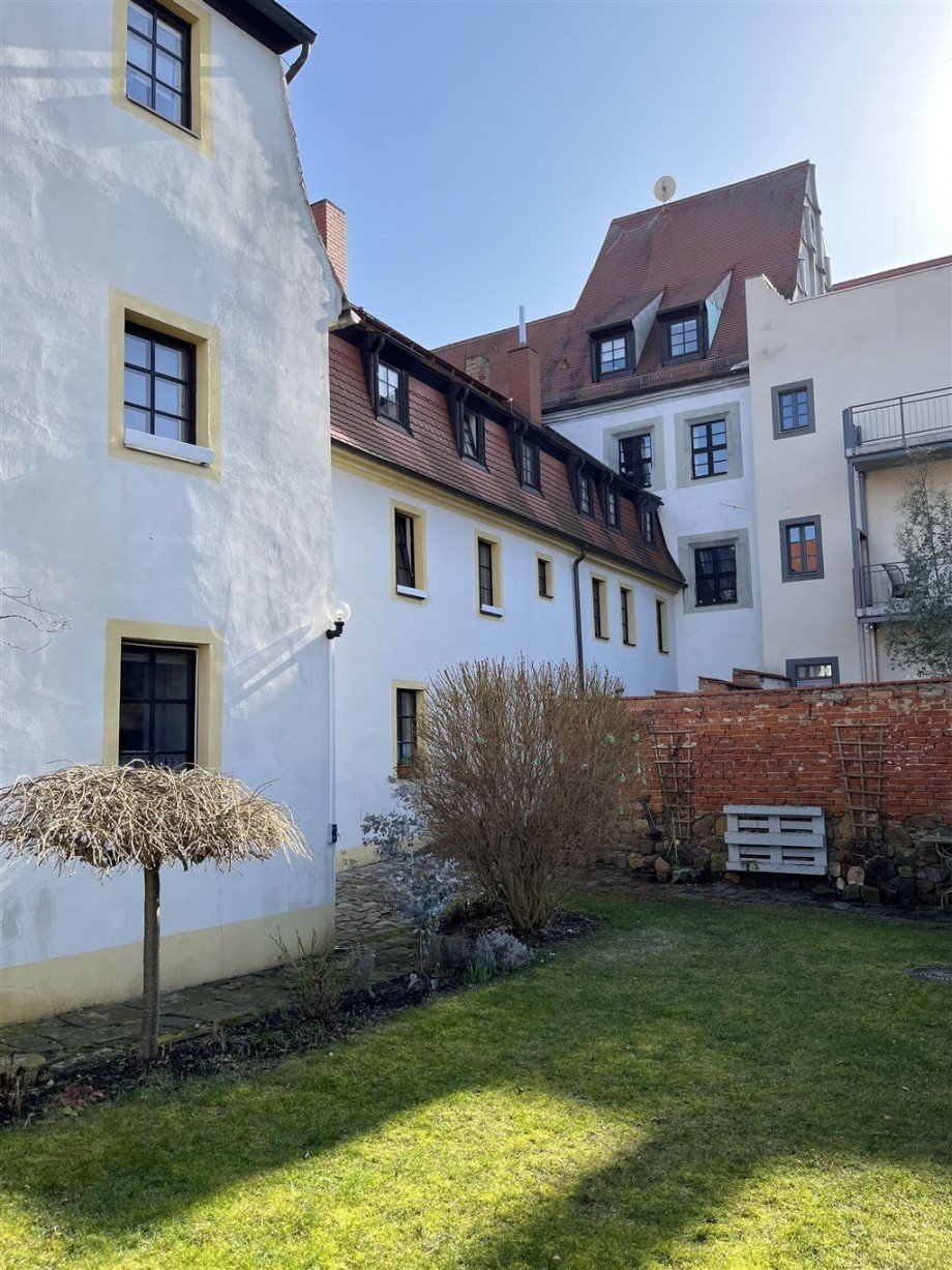 Ansicht vom Garten aus Maisonettewohnung Torgau