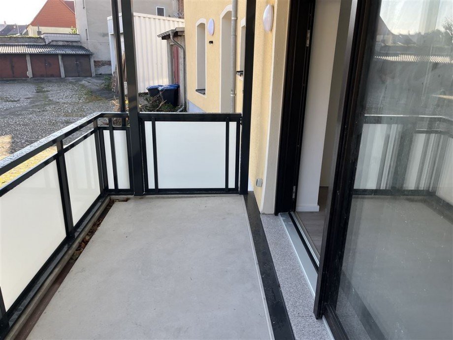 Balkon Erdgeschosswohnung Torgau