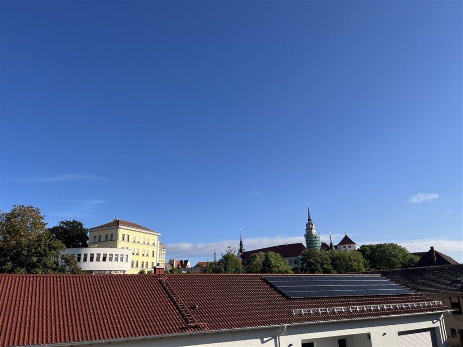 Balkon-Aussicht Etagenwohnung Torgau