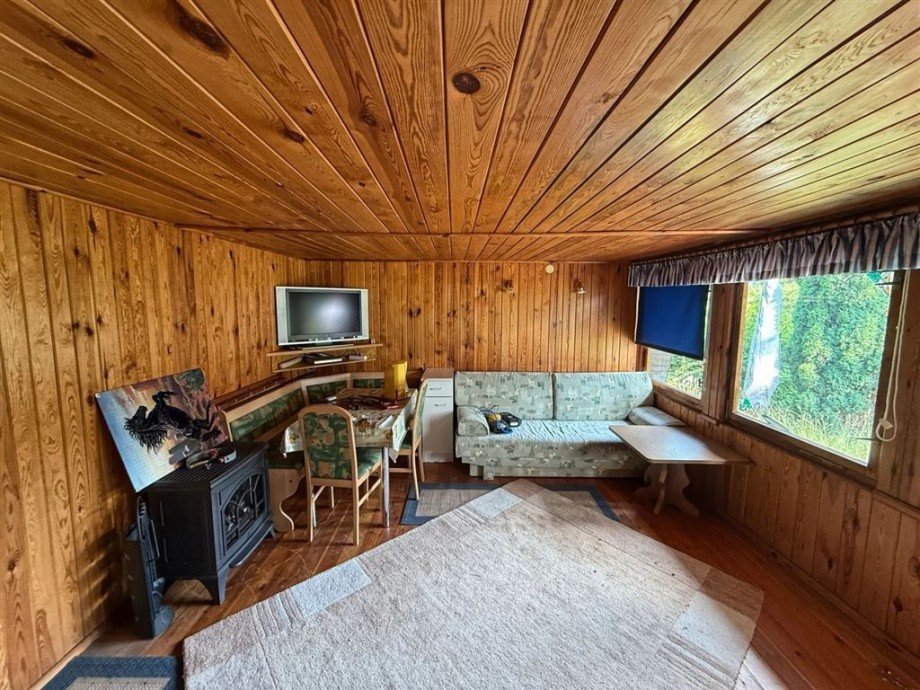 Wohnzimmer-Schlafbereich Freizeitgrundst�ck Bad Schmiedeberg