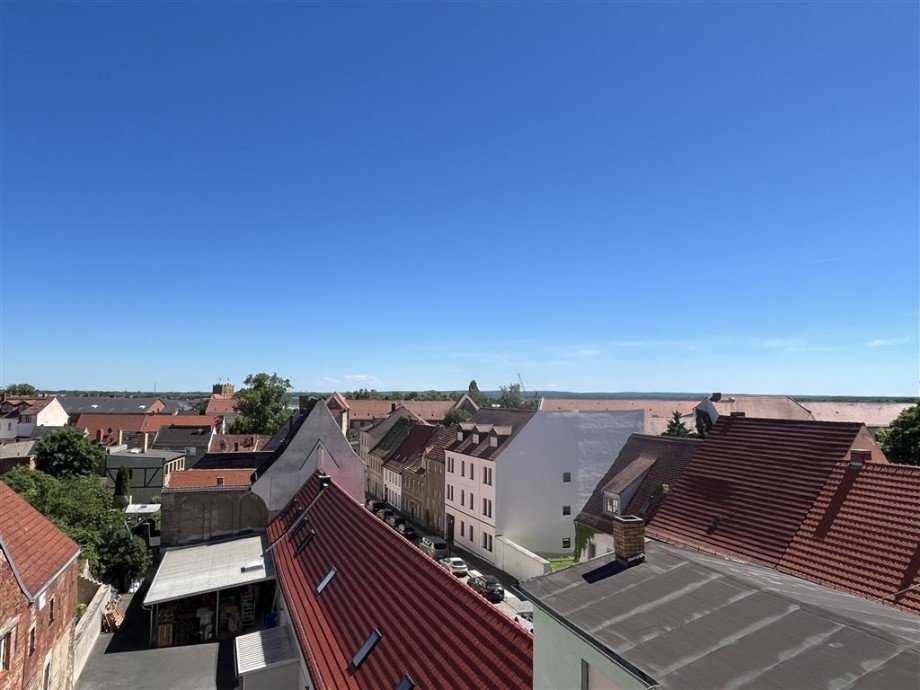 Ausblick - Loggia Dachgeschosswohnung Torgau