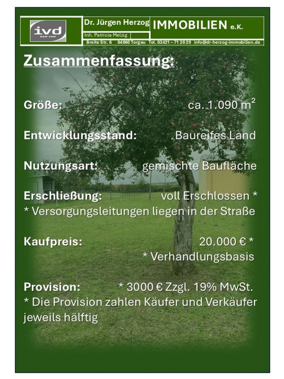 Zusammenfassung Wohngrundst�ck Nichtewitz