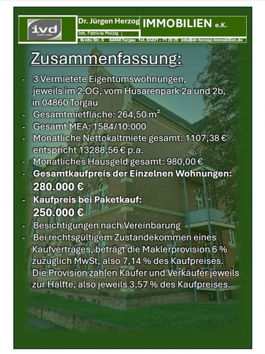 Zusammenfassung Etagenwohnung Torgau