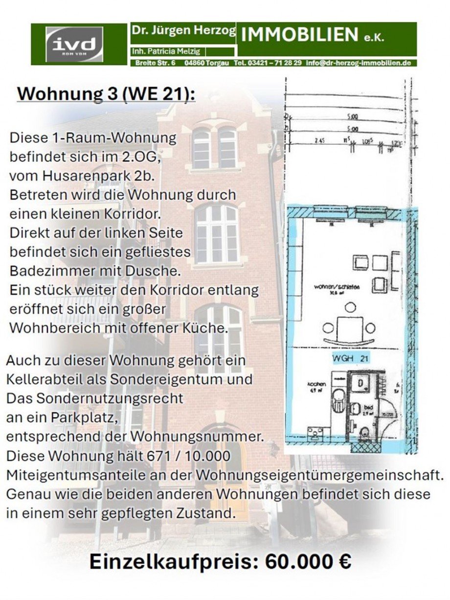 Wohnung 3 Etagenwohnung Torgau