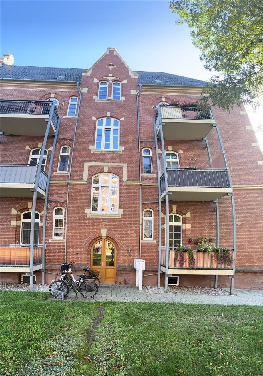 Hausansicht / Eingang Etagenwohnung Torgau