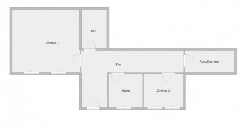 Grundrissskizze Etagenwohnung Torgau