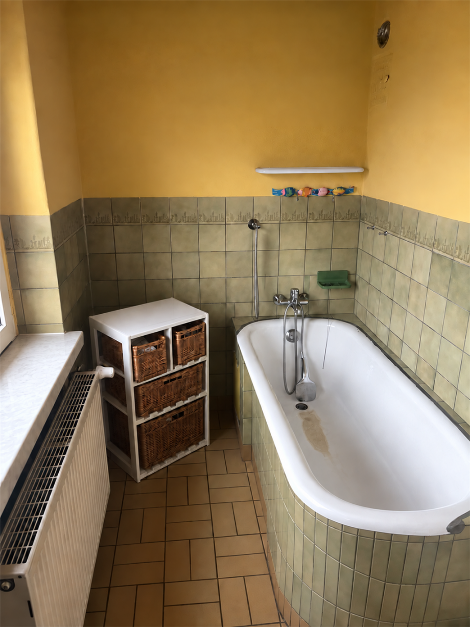 Badezimmer Doppelhaush�lfte Zwethau