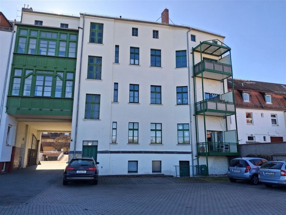Hofansicht komplett Etagenwohnung Torgau