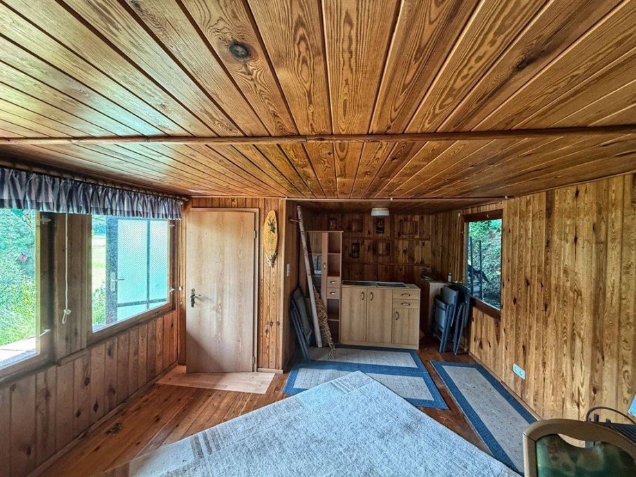 Wohnzimmer-Schlafbereich Freizeitgrundst�ck Bad Schmiedeberg