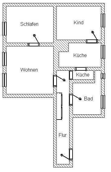 Grundriss Etagenwohnung Torgau
