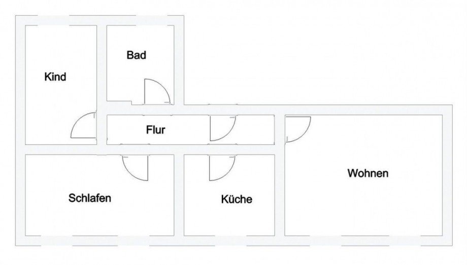 Grundriss 1.OG links Mehrfamilienhaus Torgau